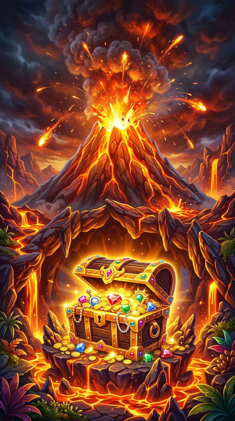 Lava Treasure slot machine cover art