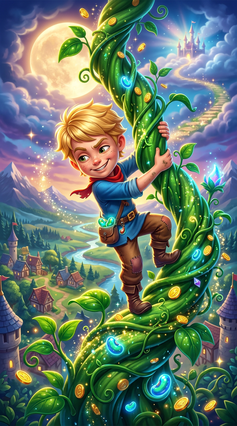 The Beanstalk Story slot machine cover art