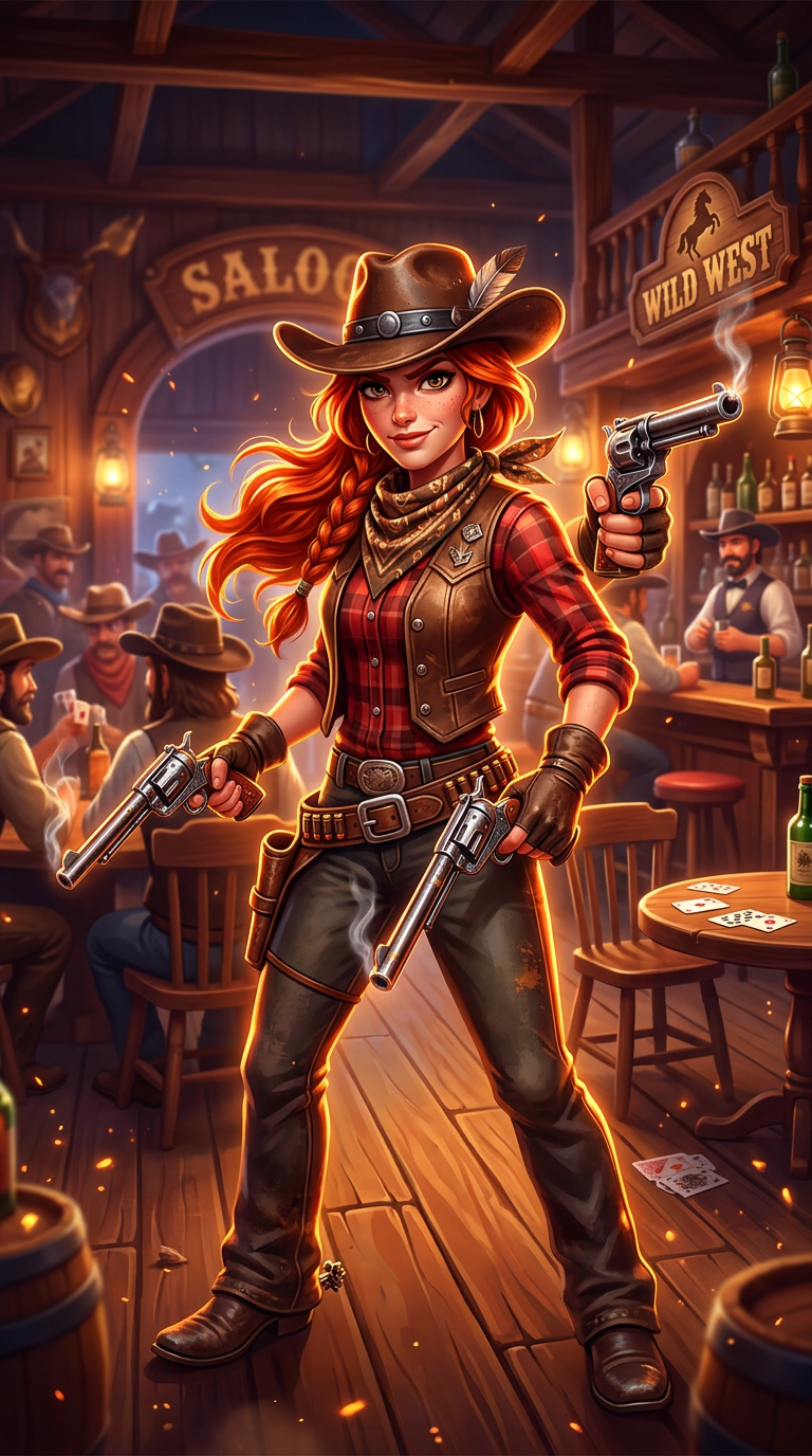 Bella Get Your Gun slot machine cover art
