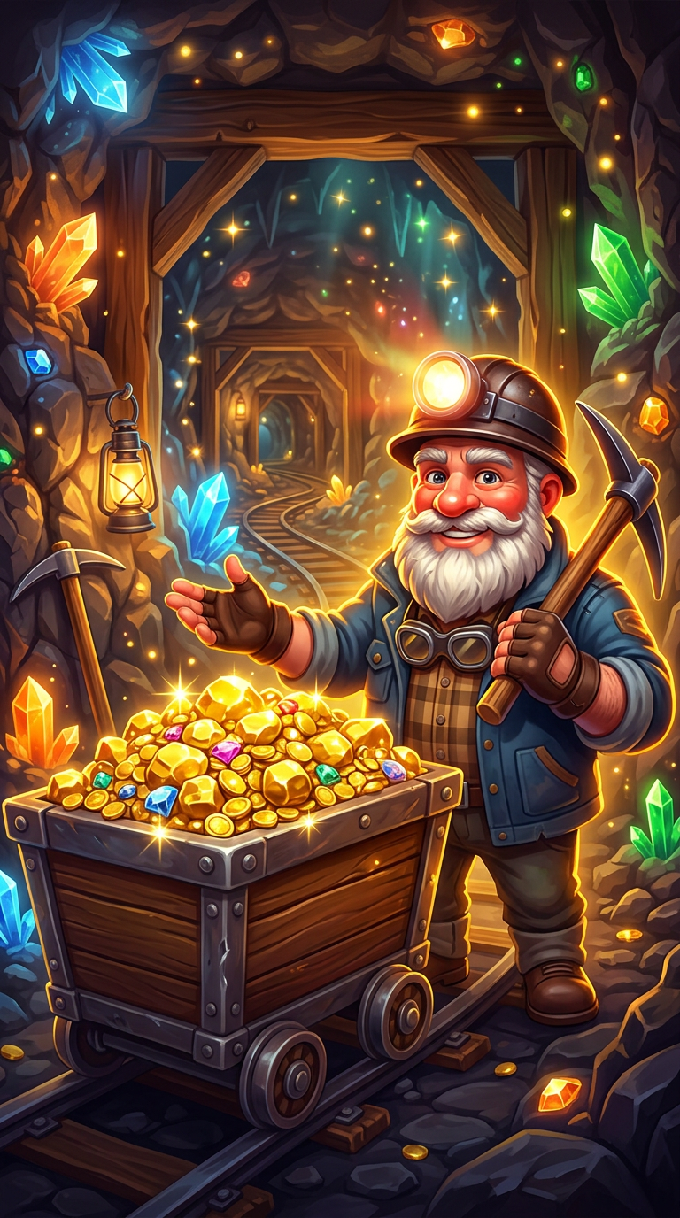 Miner's Fortune slot machine cover art