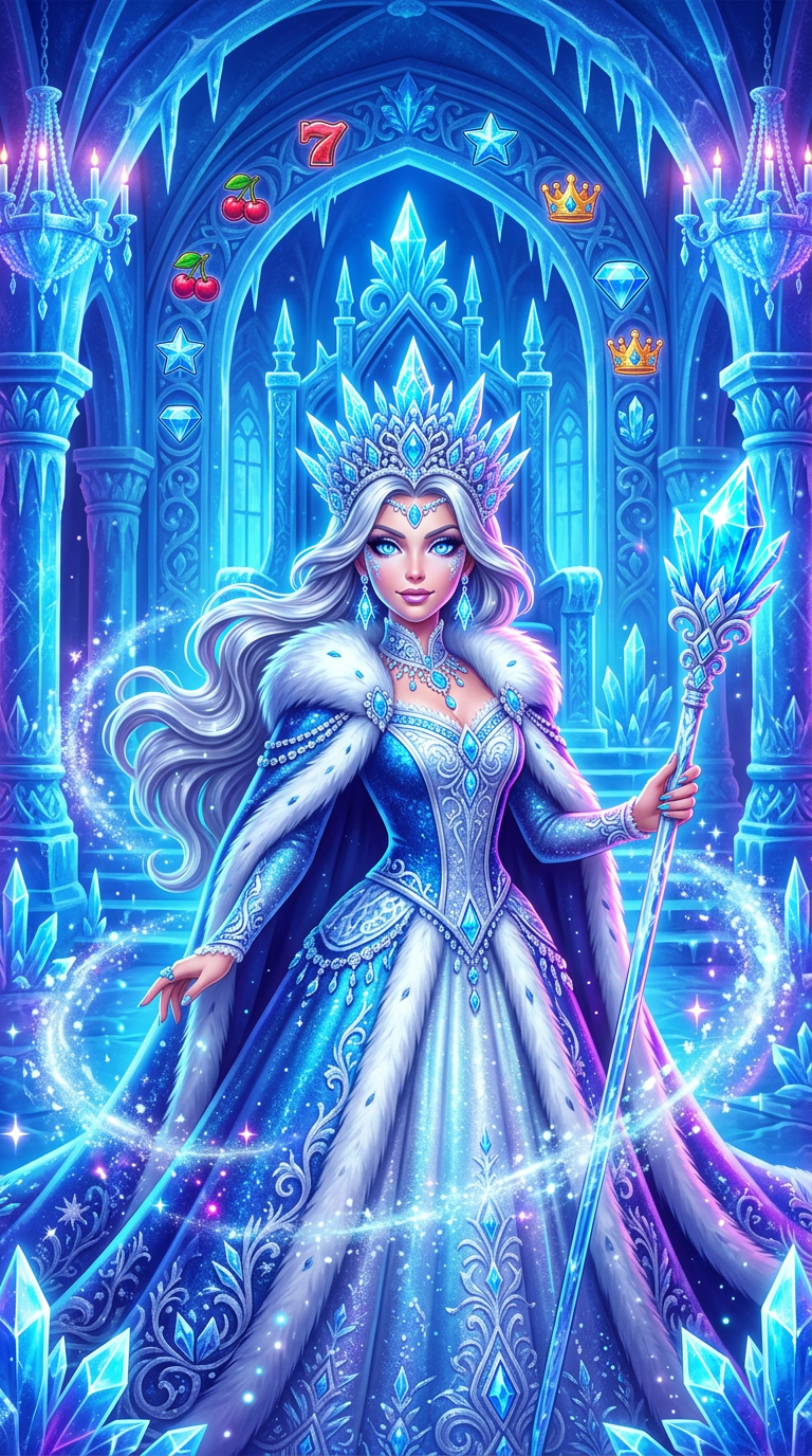Divine Queen: Heart of Ice slot machine cover art